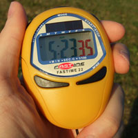 The solar assisted Fastime 22 stopwatch