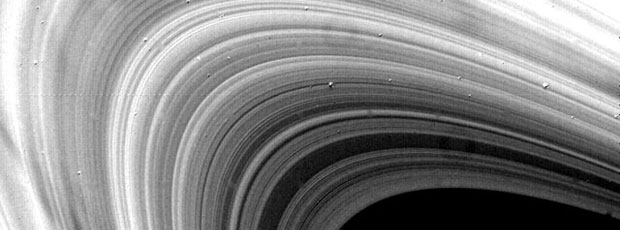 Saturn's Rings - Voyager Image